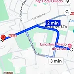 Vistas Monte Naranco Con Parking 5euros Al Dia אוביידו